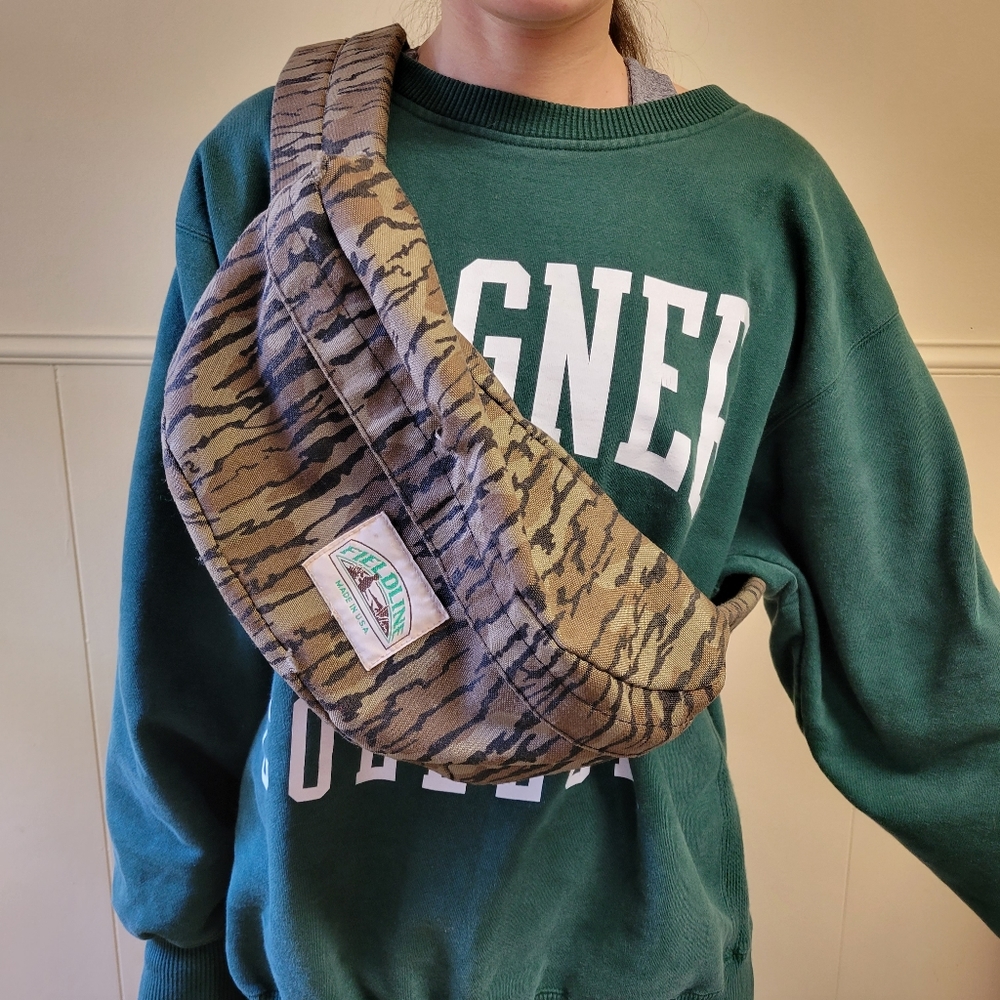 Vintage Fieldline Tiger Stripe Camo Bag Crossbody Fannypack